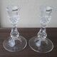 Pair of crystal candlesticks