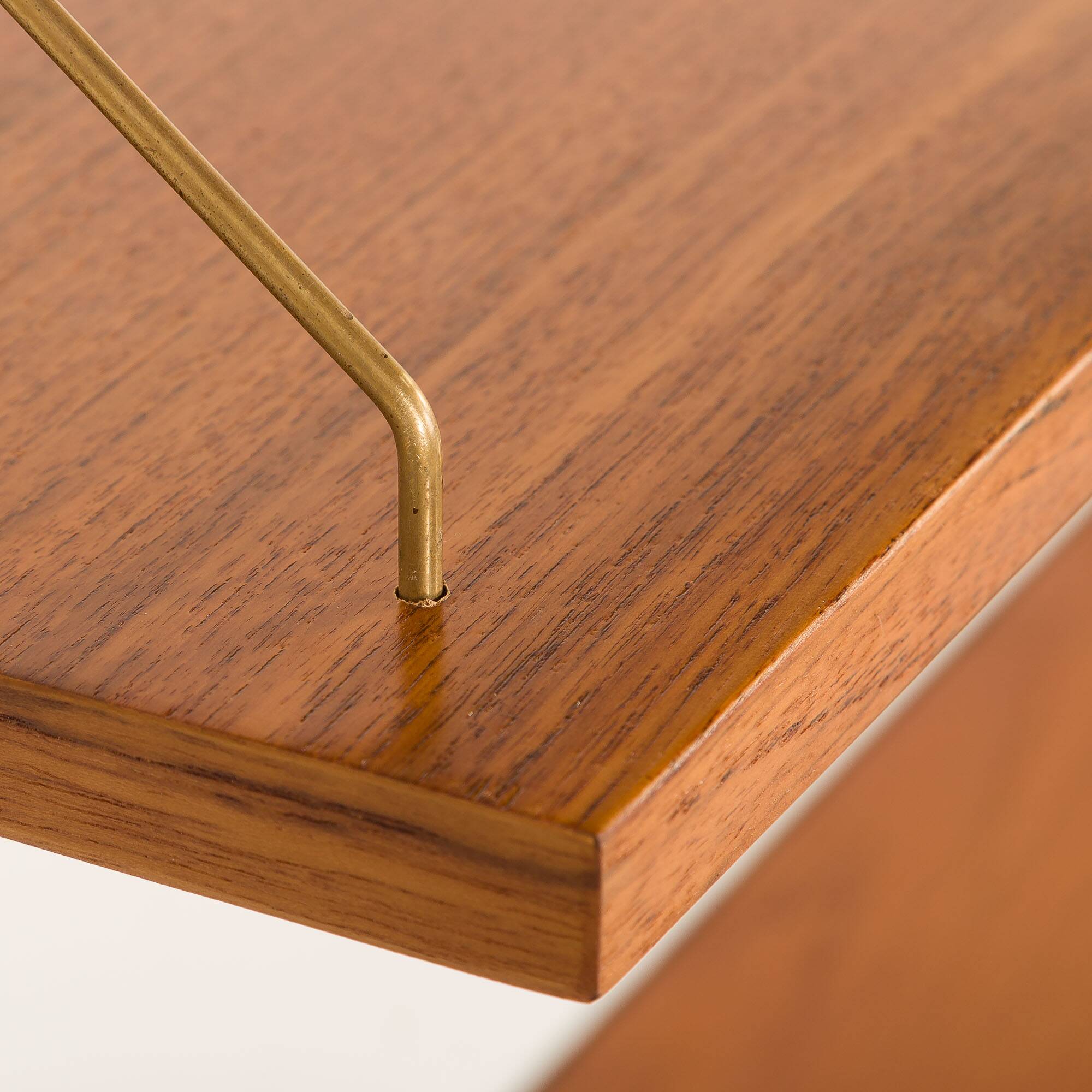 Danish mid century teak floating shelves set of 3, 1960s