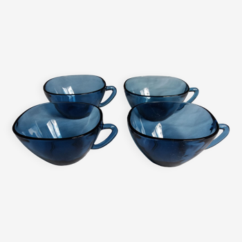 Set of 4 Vereco glass cups