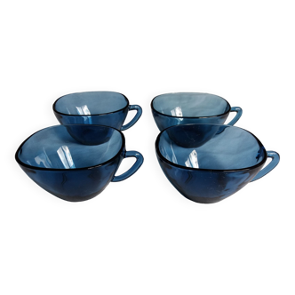 Set of 4 Vereco glass cups