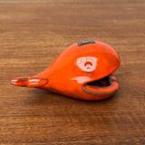 Whale Figurine Ashtray in Ceramic by Ceramica D'Arte, Salerno, Italy, 1970s