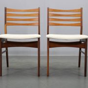 Set of six Danish mid-century teak dining chairs, Denmark, 1960s