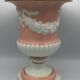 Medici VASE in enamelled earthenware with floral frieze decoration, signed and numbered
