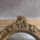 Antique gilded stucco mirror – Louis XV rococo style – 42 cm