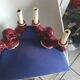 Pair of ceramic candelabra from Vallauris, circa 1950