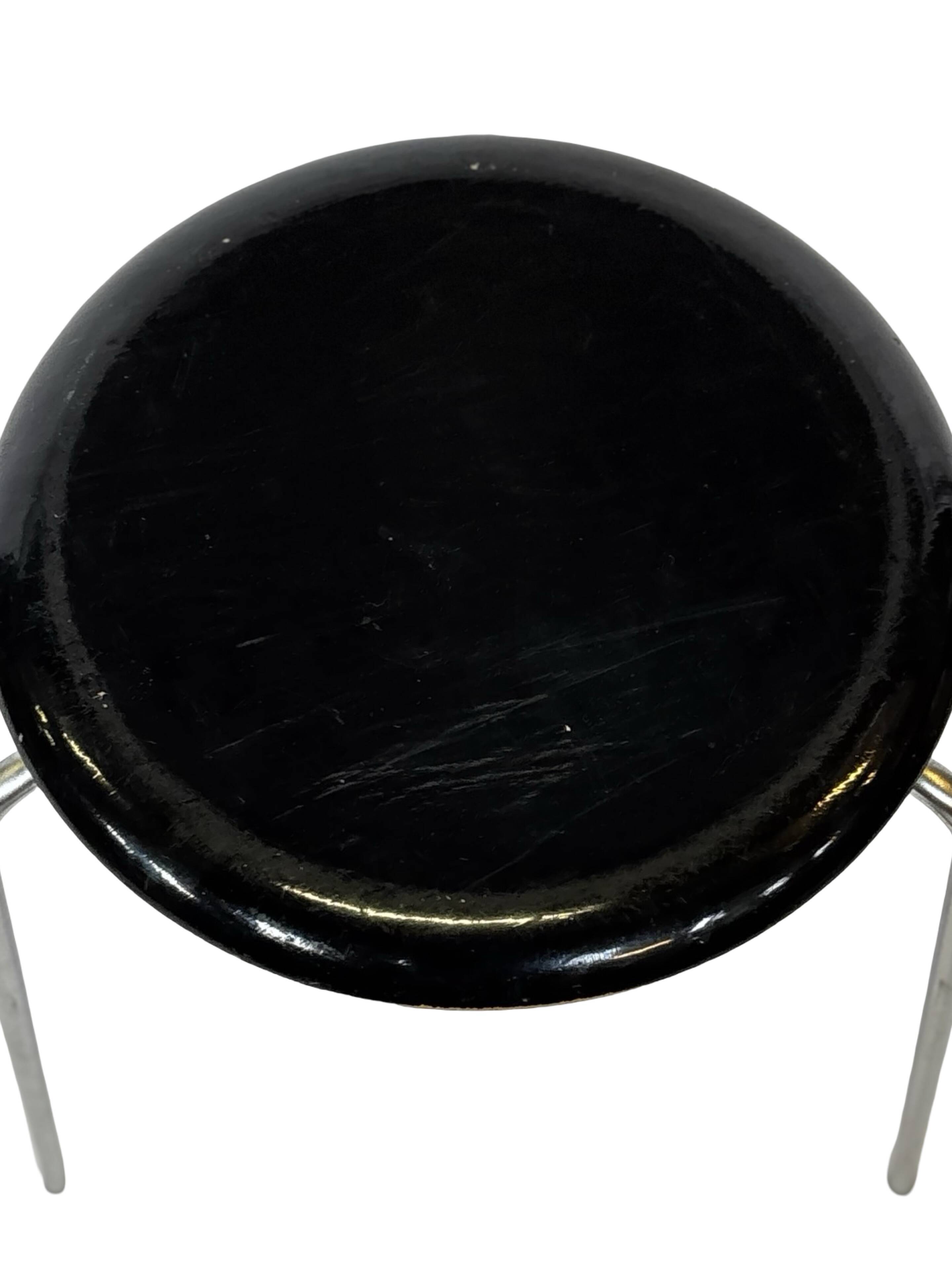 Vintage Fritz Hansen Dot Stool Arne Jacobsen Danish Design