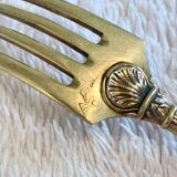 Golden cutlery in vermeil Style Louis XIV Period Napoleon III 19th century