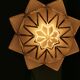 Star hanging in frosted glass and aluminum, 1960