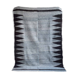 Argentine rug 100% pure wool gray and black
