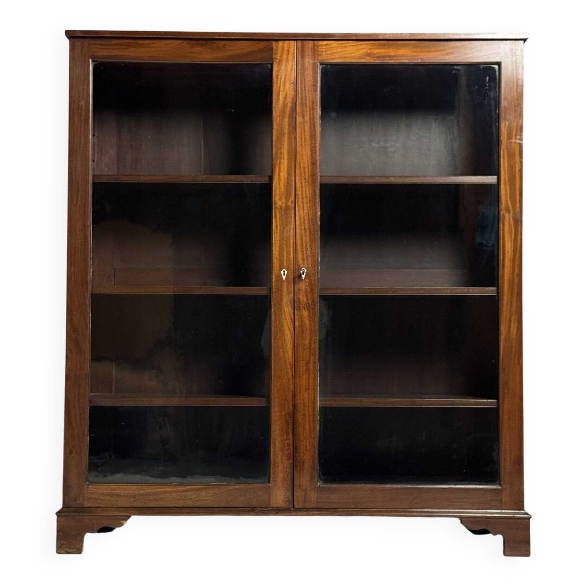 Mahogany display cabinet 19th century antique