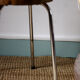 Wood and metal stool