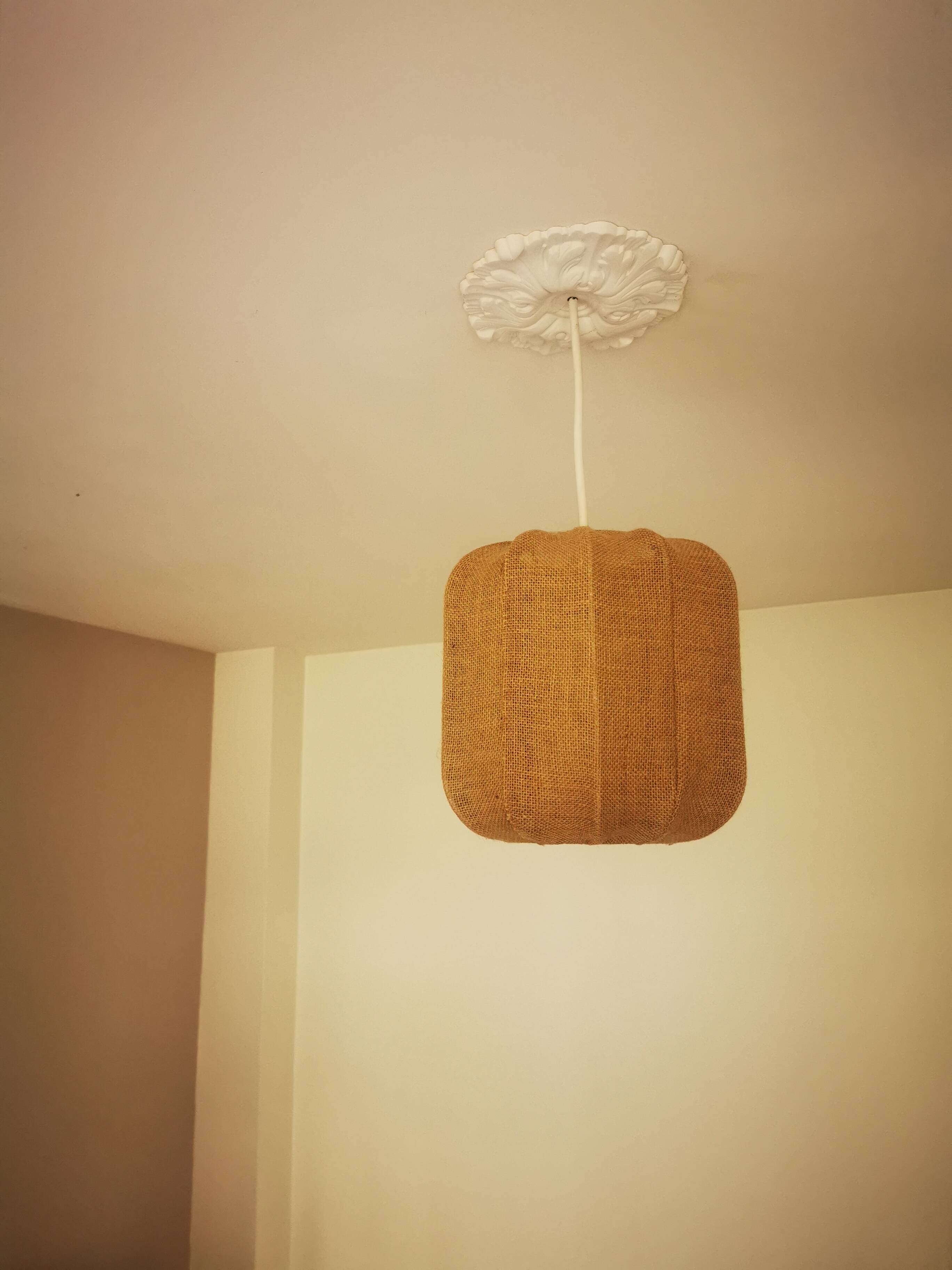 Jute pendant light