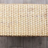 Rattan and bamboo shelf Years 60-70 revamped
