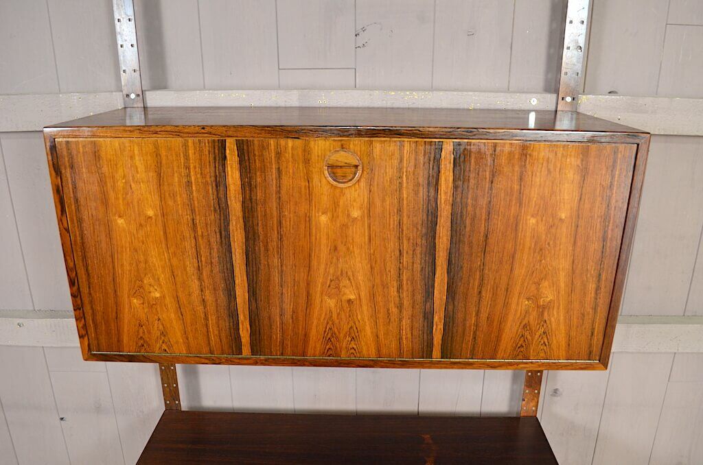 Danish wall system in Rio Poul Cadovius rosewood 1960