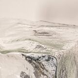 Large frosted glass wall lamp by Murano, designed by Kalmar Cube, Austria, 1960s.