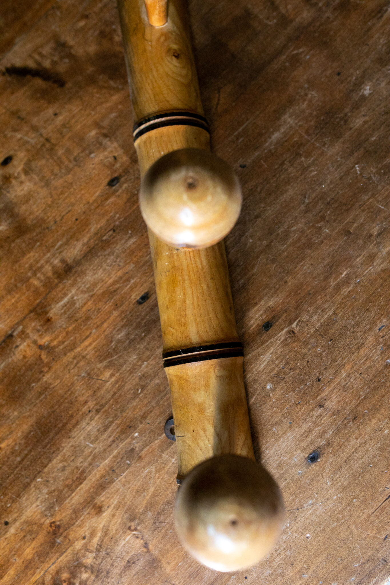 Wooden coat rack bamboo spirit