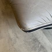 Swivel lounge chair ottoman footrest leather Mantis Gerard Van den Ber
