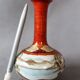 Vintage Japanese Kutani porcelain soliflore vase, Geisha