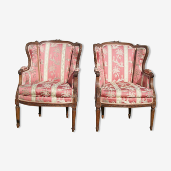 Paire de fauteuils bergères