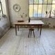 Beech and pine farmhouse table with spindle legs 170 cm