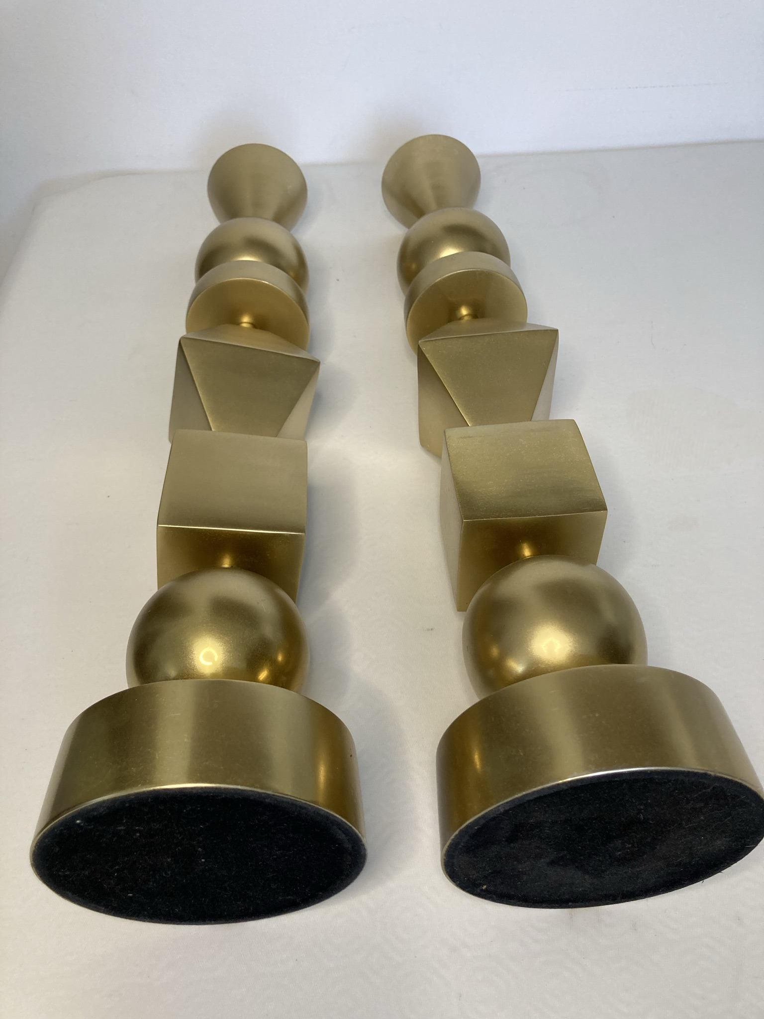 Design pair of torches geometric décor around 1970