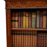 Edwardian Mahogany and Inlaid Open bookcase