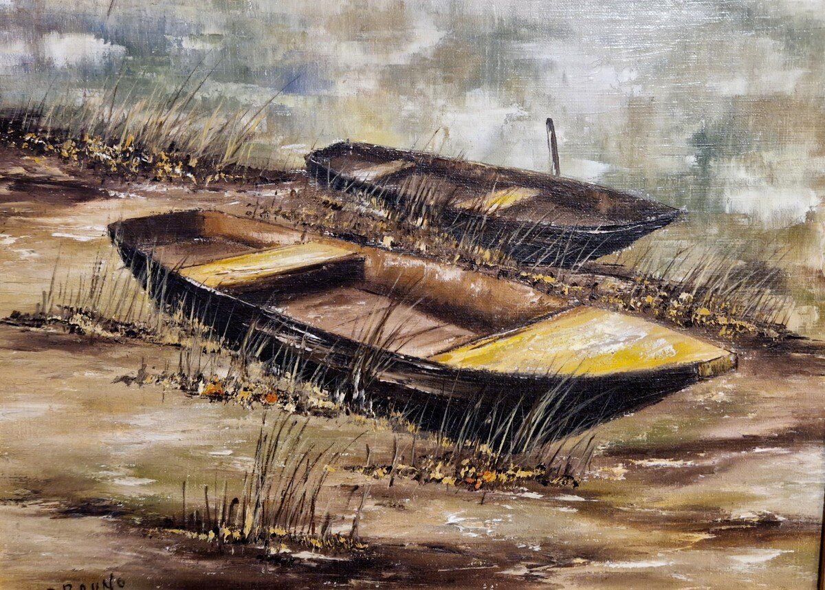 Bords De Loire Par Pierre Bruno XXe