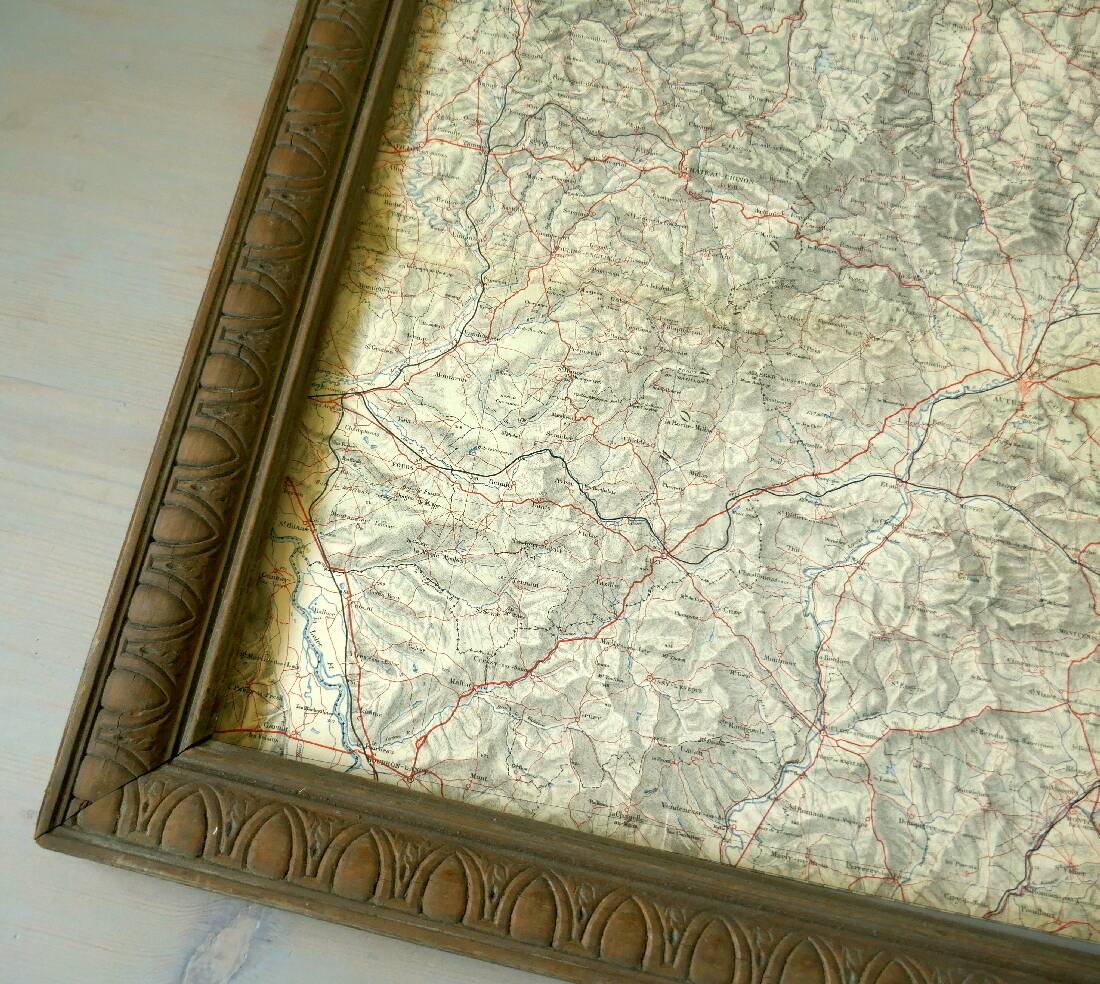 Carte ancienne région Autun Château Chinon