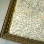 Old map of the Autun region Château Chinon