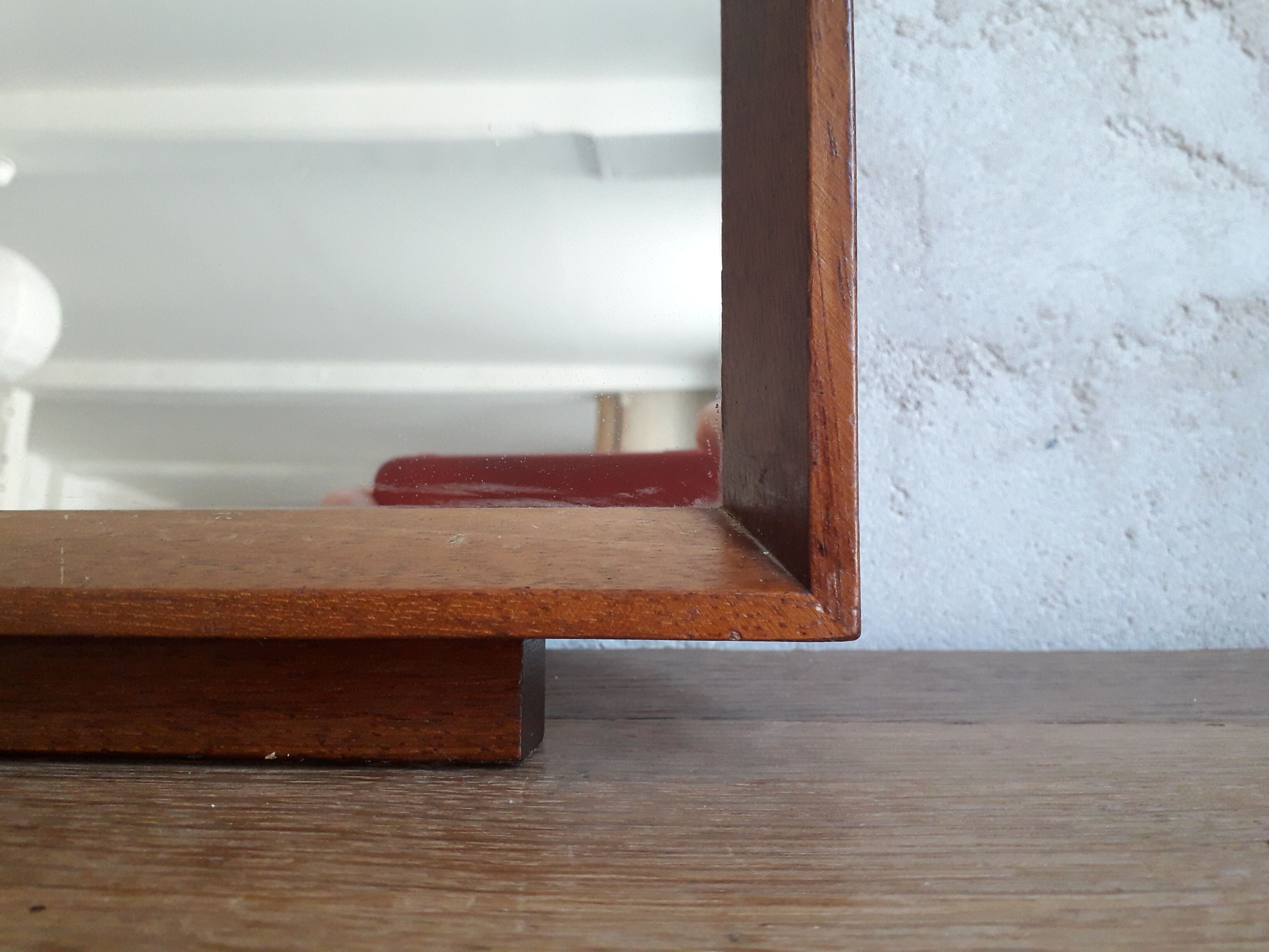 Scandinavian teak mirror