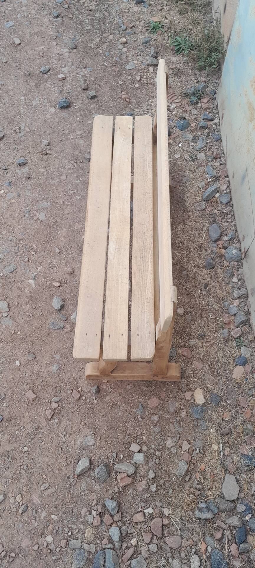 Small decorative beech bench