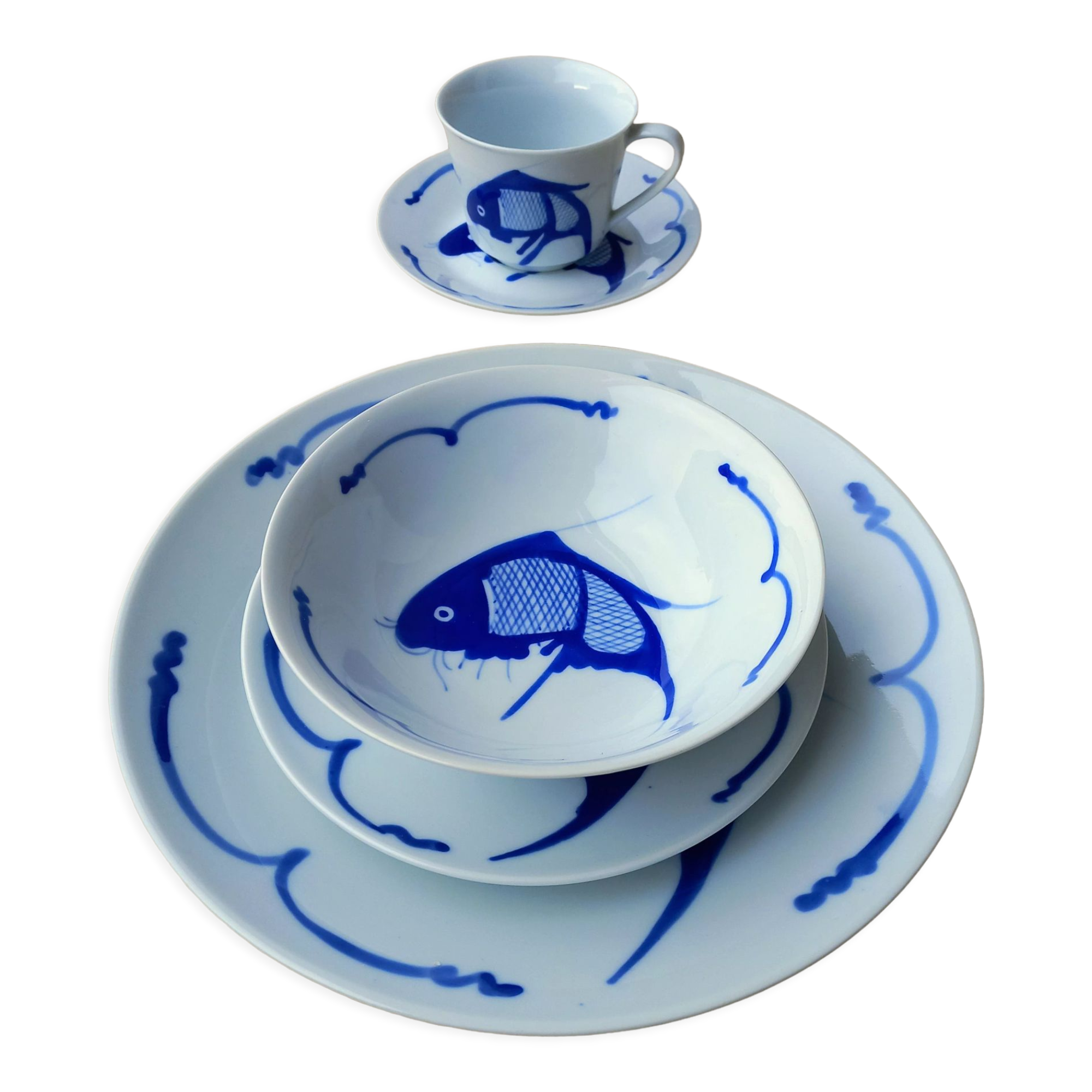 Chinese Koi 30 piece tableware