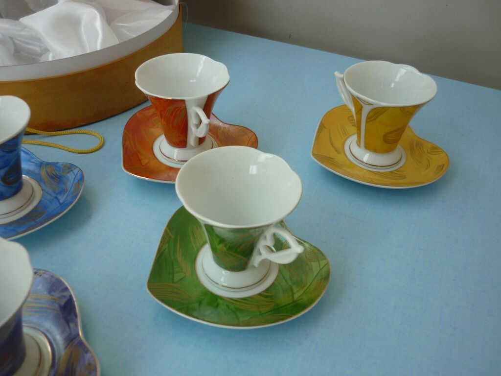 Coffee service in fine porcelain TEC France