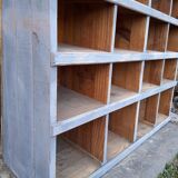 Shelf with lockers