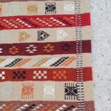 Moroccan striped kilim carpet - 180x120cm