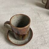 Set of 6 vintage stoneware cups / bowls