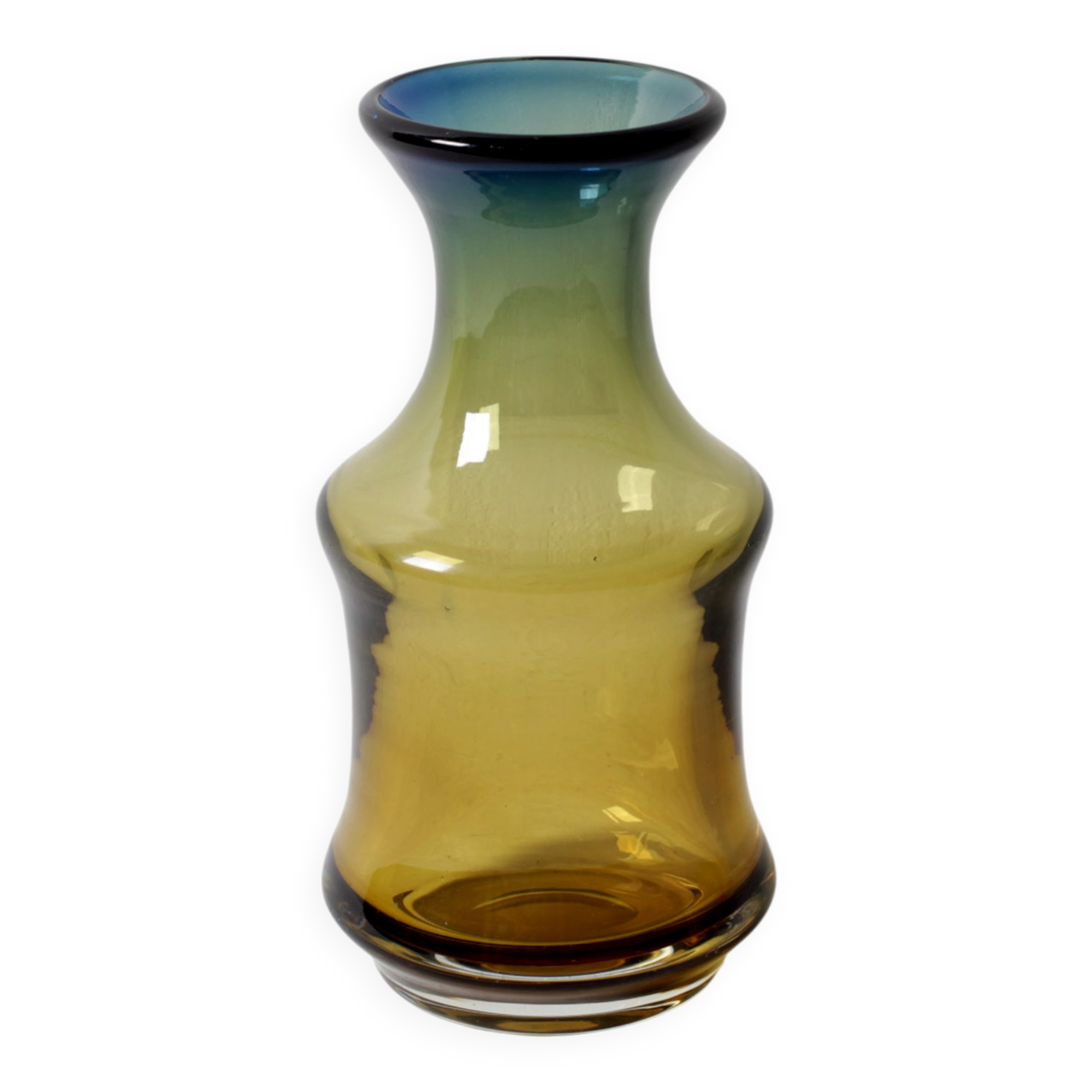 Vintage “Havana” Glass Gradient Vase by Per Lütken for Holmegaard / Denmark