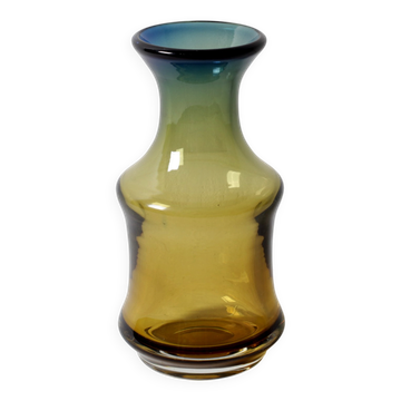 Vintage “Havana” Glass Gradient Vase by Per Lütken for Holmegaard / Denmark