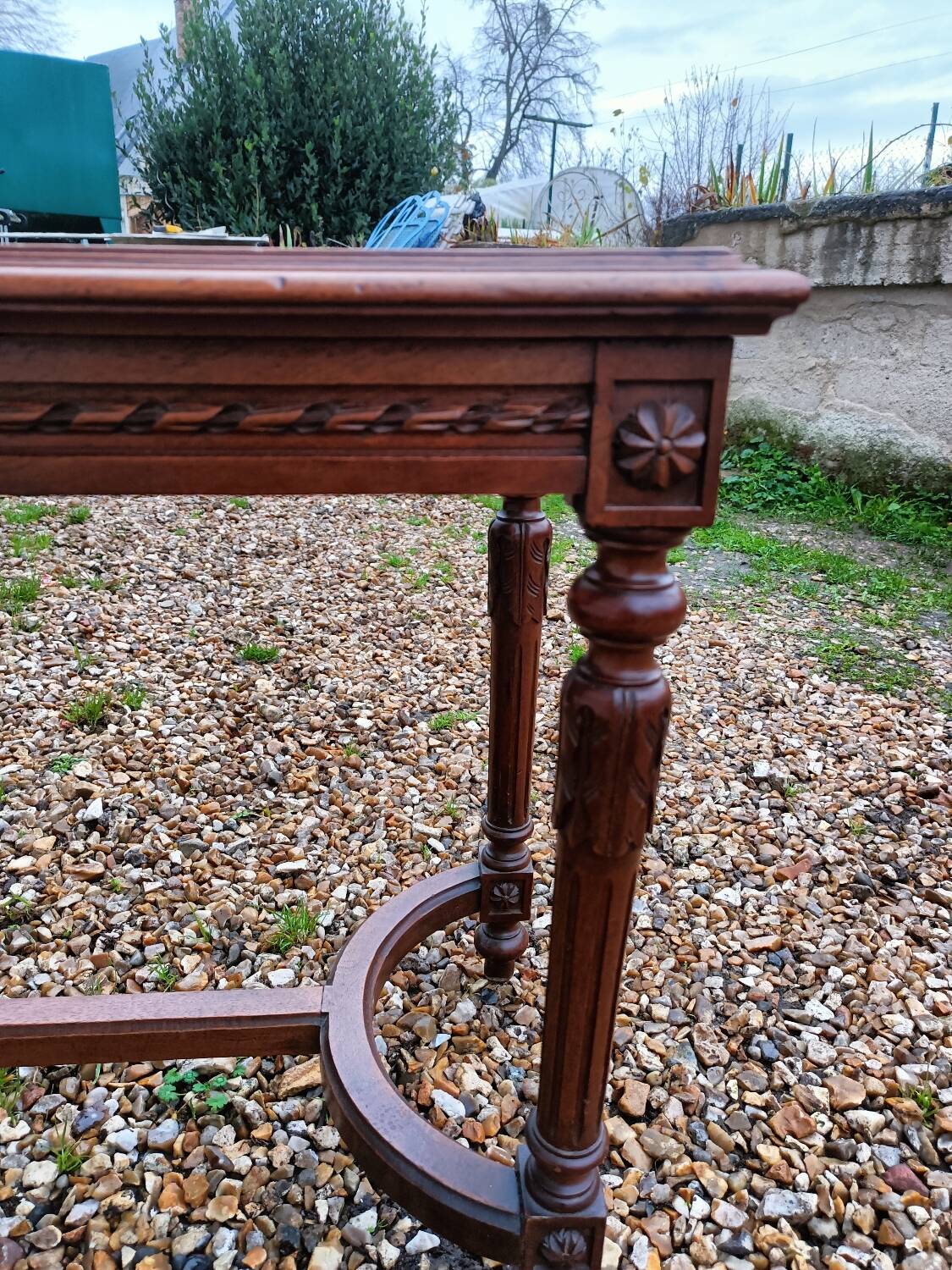 Antique Louis XVI style piano bench