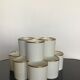 11 cups Gallia porcelain goldware