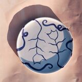 Fleurs de l'océan - plateau en céramique