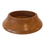 Empty turned wooden pocket