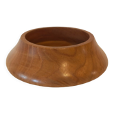 Empty turned wooden pocket