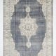 6x10 Navy Blue Turkish Vintage Rug, 193x315Cm
