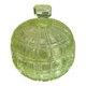 Vintage Glass Bonbonnière from Ouraline – Art Deco Style - Fluorescent