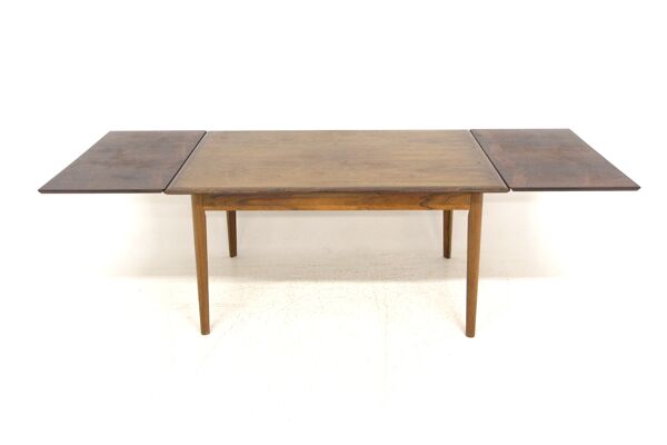 Table de salle à manger ''portefeuille'' en palissandre, Danemark, 1960