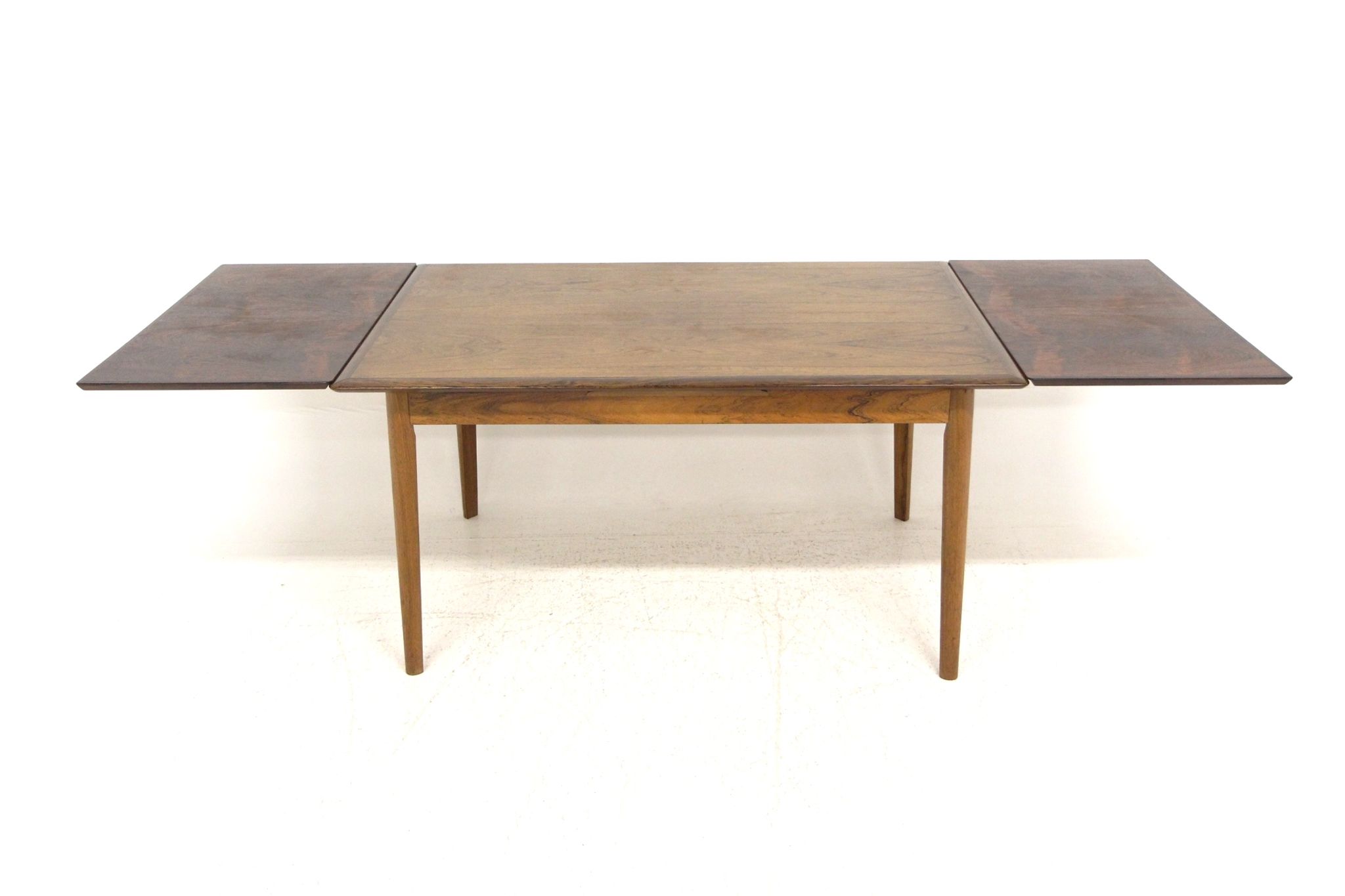 Table de salle à manger "portefeuille" en palissandre, Danemark, 1960