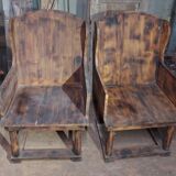 fir wing bench (pair)