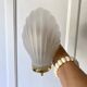 Frosted glass shell wall lights