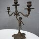 "Il mio bel foco" pair of candlesticks XIXth cherubs 3 torchieres